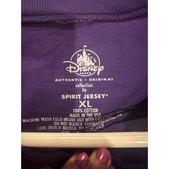 NWOT Disney Parks Haunted Mansion Ghost Host Purple Wallpaper Spirit Jersey XL - Picture 4 of 6